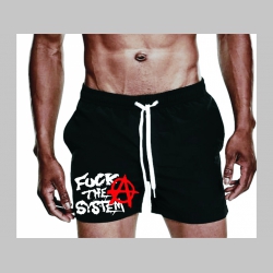 Fuck The System - plavky s motívom - plavkové pánske kraťasy s pohodlnou gumou v páse a šnúrkou na dotiahnutie vhodné aj ako klasické kraťasy na voľný čas Fuck The System - plavky s motívom - plavkové pánske kraťasy s pohodlnou gumou v páse a šnúrkou na dotiahnutie vhodné aj ako klasické kraťasy na voľný čas